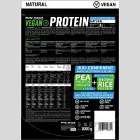 Body Attack Vegan Protein 1Kg Vanilla