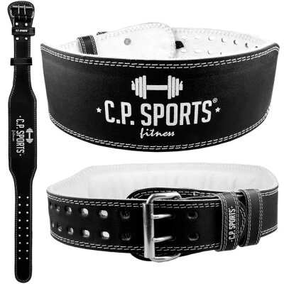 C.P. Sports Gewichthebergürtel Leder Schwarz XS