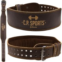 C.P. Sports Gewichthebergürtel Leder Braun M