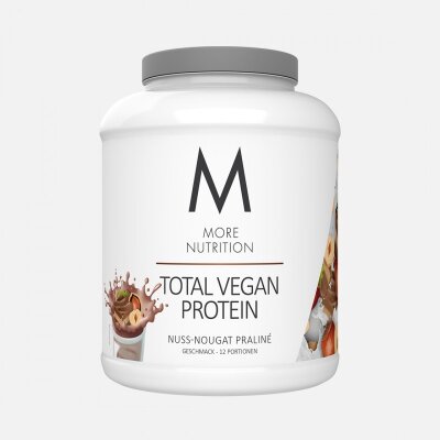 More Nutrition Total Vegan Protein 600g Dose Nuss-Nougat PralinÃ©