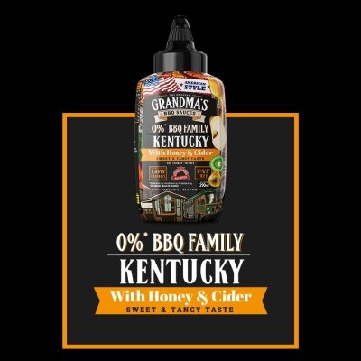 Max Protein Original Grandmas BBQ Sauces 290ml Kentucky Honey & Cider