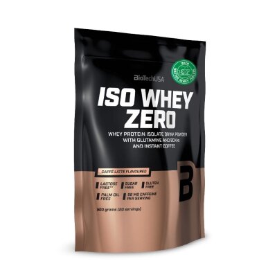 BiotechUSA Iso Whey Zero Caffee Latte 500g Beutel