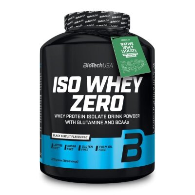 BiotechUSA Iso Whey Zero Black Biscuit 2270g Dose