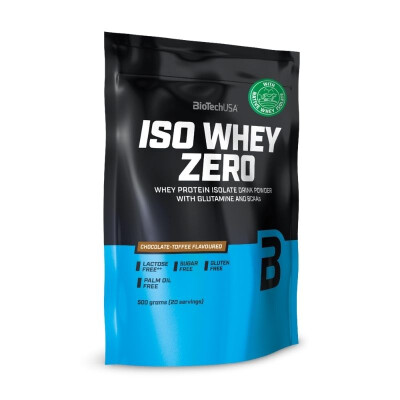 BiotechUSA Iso Whey Zero Chocolate Toffee 500g Beutel