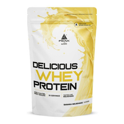 Peak Delicious Whey Protein 900g Banana Milkshake
